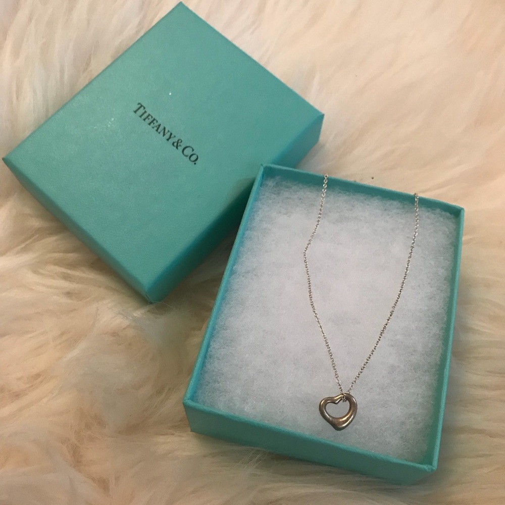 Sterling Silver Open Heart Pendant Necklace
